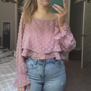 Pink Floral Top